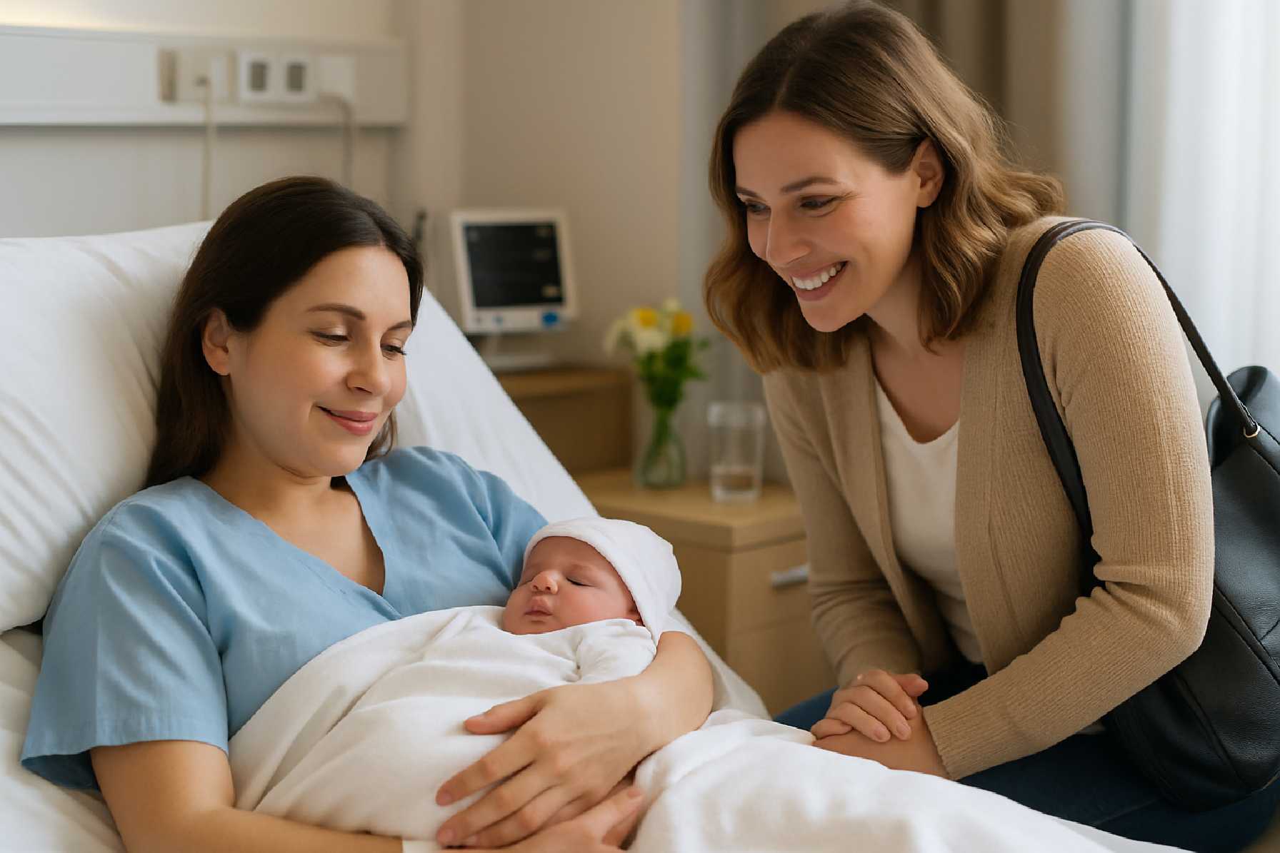 אתיקת ביקורים בבית החולים: המדריך למבקרים אחרי לידה